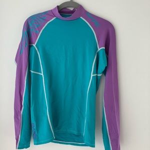 Colorful women’s SPF guard / rash guard long sleeve